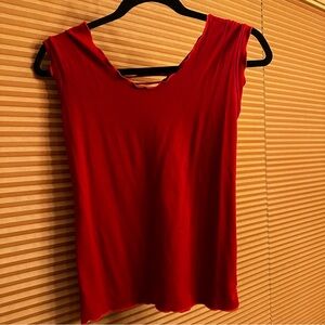 Queen of Hearts Clothing Red Capped Sleeve T Shirt Top Size M/L